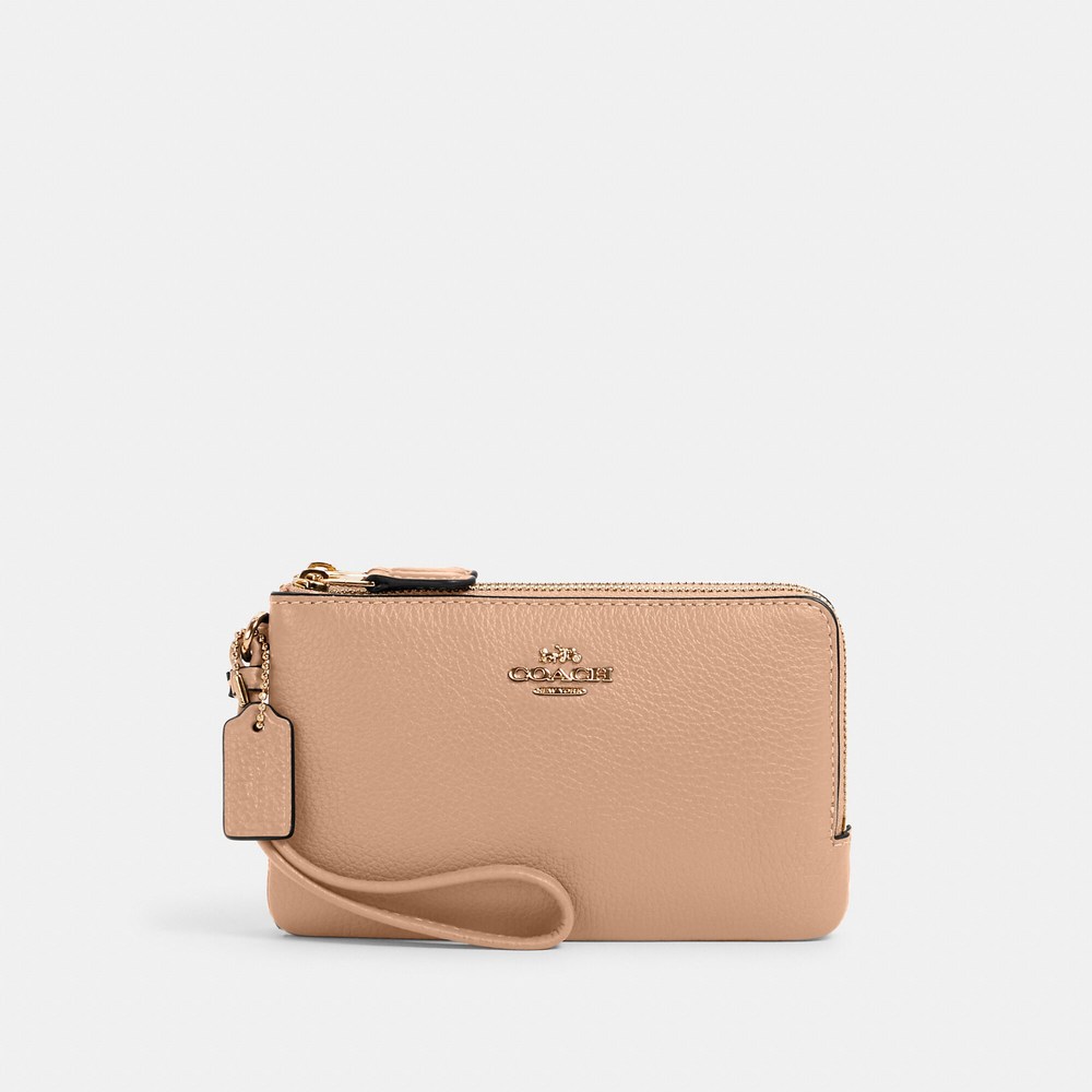 NWT Coach Outlet Double Corner Zip Wristlet - Picture 1 of 3